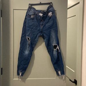 2XL distressed Fashion Nova jeans